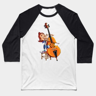 Cello player boy on stool musician Baseball T-Shirt